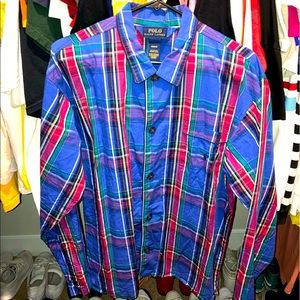 Unique Ralph Lauren button down shirt.